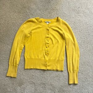 Banana republic size, small yellow cardigan